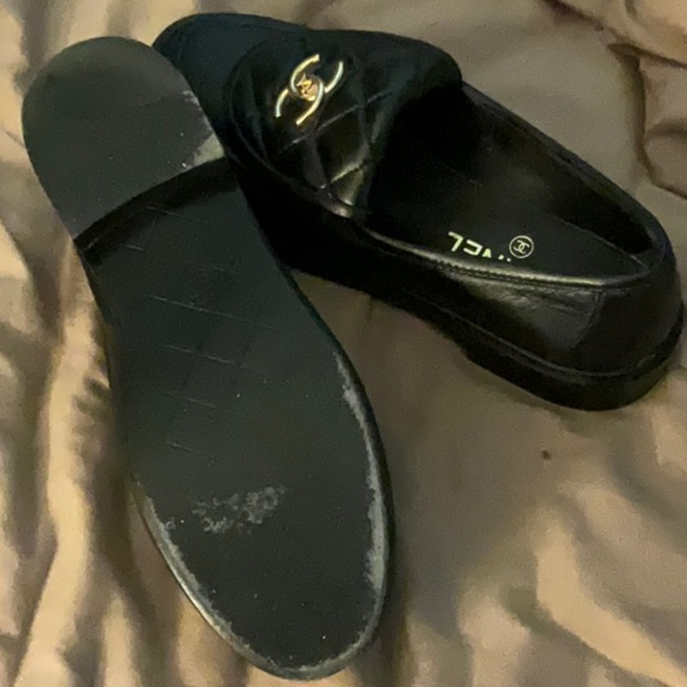 CHANEL Black loafers 38 - Picture 5 of 12